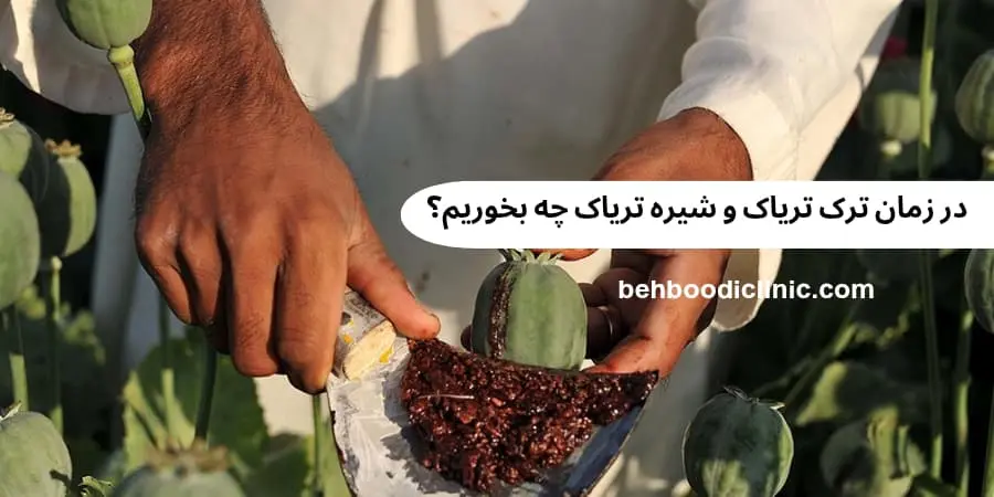 در زمان ترک تریاک و شیره تریاک چه بخوریم؟